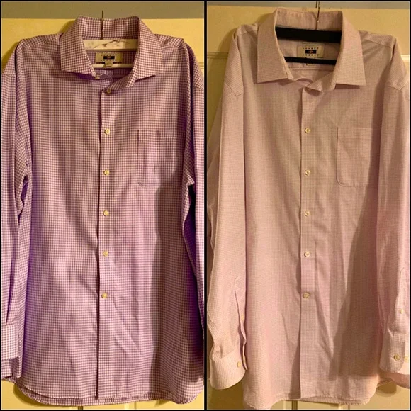 joseph abboud egyptian cotton dress shirt Dress Shirts - Joseph Abboud - Contrasted White Collar and French Cuffs